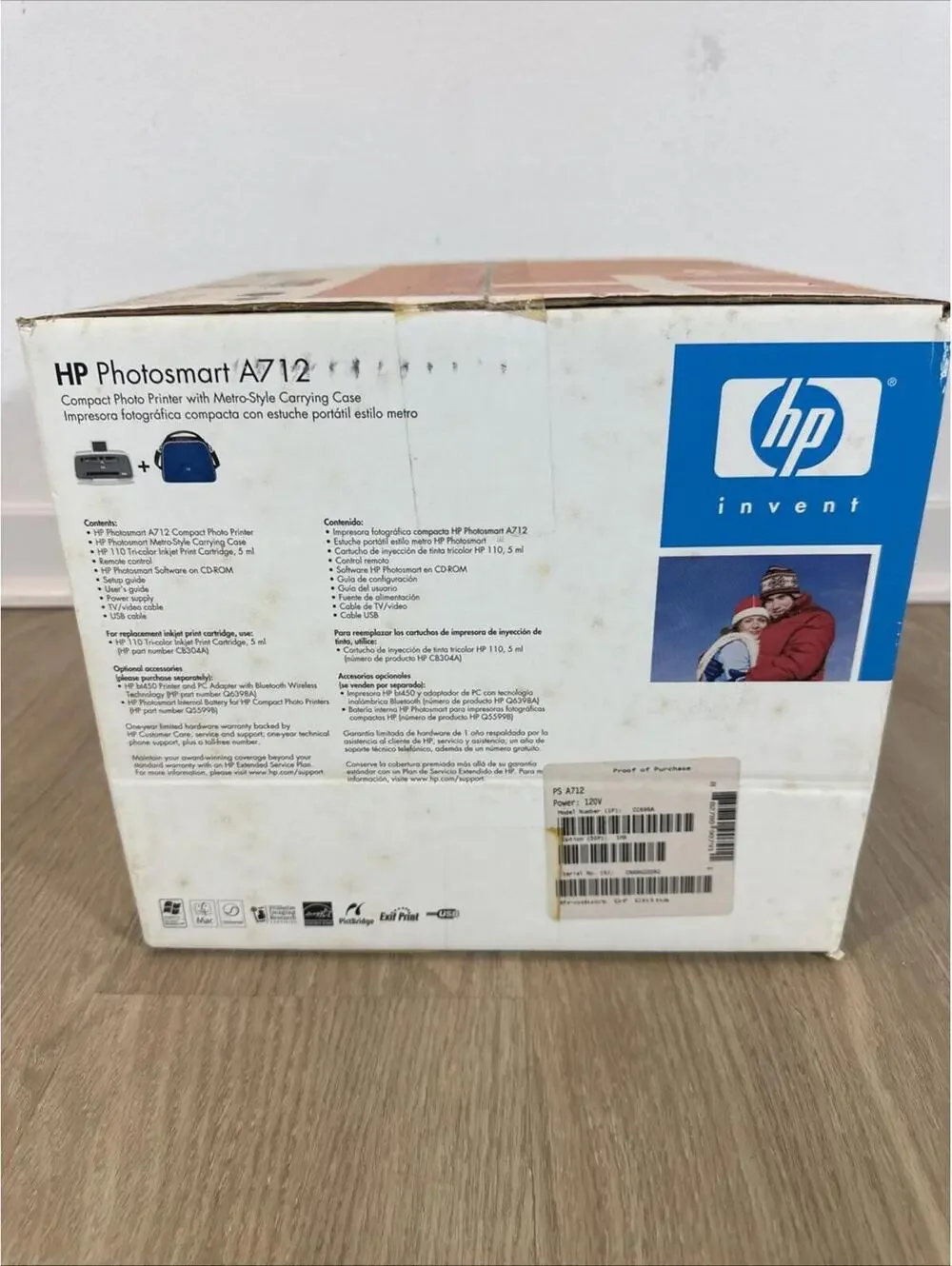 HP PhotoSmart A712 Digital Photo Inkjet Printer